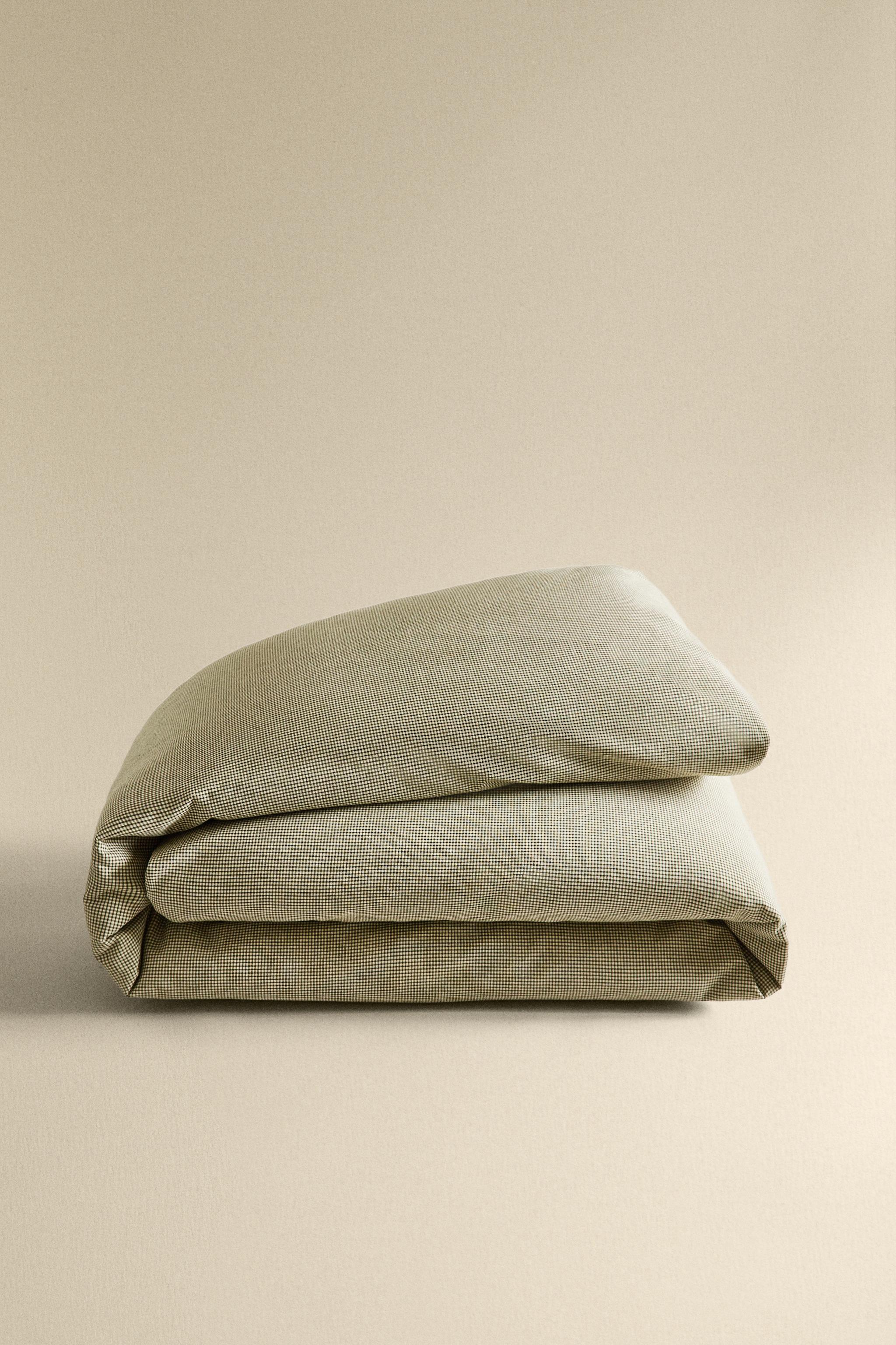 DYED THREAD CHECK CHRISTMAS DUVET COVER